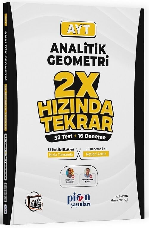 Pion YKS AYT Analitik Geometri 2x Hızında Tekrar Pion Yayınları
