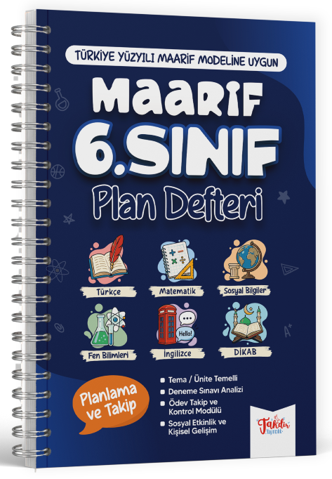 Takdir 6. Sınıf Maarif Plan Defteri Takdir Yayıncılık
