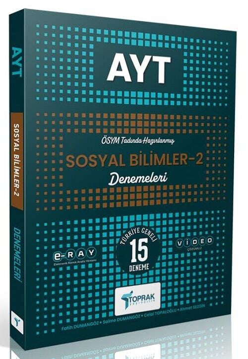 Toprak YKS AYT Sosyal Bilimler-2 RAY 15 Deneme Toprak Yayıncılık
