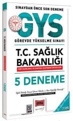 Yargı 2025 GYS Sağlık Bakanlığı Veri Hazırlama ve Kontrol İşletmeni 5 Deneme Görevde Yükselme Yargı Yayınları