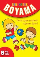 Rengarenk Boyama 5 Yaş Üstü Parıltı Yayınları