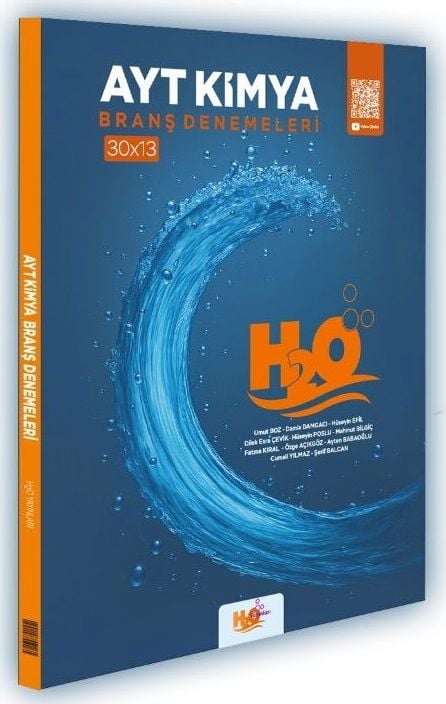H2O Yayınları YKS AYT Kimya 30x13 Branş Denemeleri Çözümlü H2O Yayınları