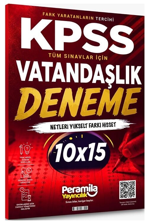 Peramila KPSS Vatandaşlık 10 Deneme Çözümlü Peramila Yayıncılık