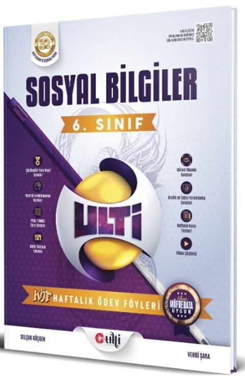 Ulti Yayınları 6. Sınıf Sosyal Bilgiler Ulti HÖF Haftalık Ödev Föyleri Ulti Yayınları