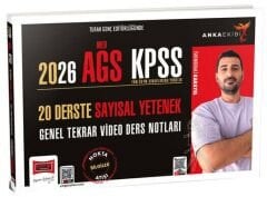 Yargı 2026 KPSS MEB-AGS 20 Derste Sayısal Yetenek Genel Tekrar Video Ders Notları Anka Ekibi - İskenderali Karayel Yargı Yayınları