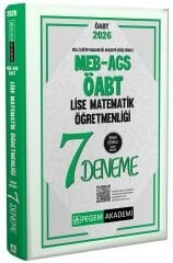 SÜPER FİYAT - Pegem 2026 ÖABT MEB-AGS Lise Matematik Öğretmenliği 7 Deneme Çözümlü Pegem Akademi Yayınları