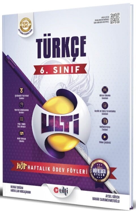 Ulti Yayınları 6. Sınıf Türkçe Ulti HÖF Haftalık Ödev Föyleri Ulti Yayınları