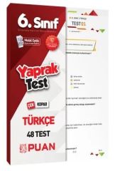 Puan 6. Sınıf Türkçe 48 Çek Kopart Yaprak Test Puan Yayınları