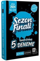 Pegem 2024 KPSS Genel Yetenek Genel Kültür Sezon Finali 5 Deneme Pegem Akademi Yayınları