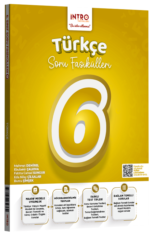 İntro 6. Sınıf Türkçe Soru Fasikülleri İntro Yayınları