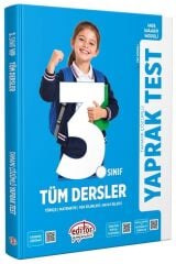 Editör 3. Sınıf Tüm Dersler Maarif Modeli Yaprak Test Editör Yayınları