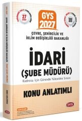 Data 2027 GYS Çevre Şehircilik İklim Değişikliği Bakanlığı İdari Şube Müdürü Konu Anlatımlı Görevde Yükselme Data Yayınları