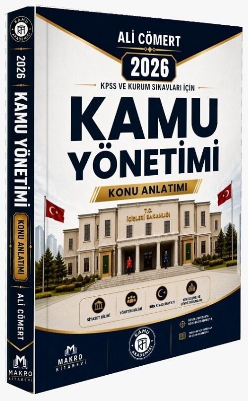 Makro Kitabevi 2026 KPSS Kaymakamlık Kamu Yönetimi Konu Anlatımı - Ali Cömert Makro Kitabevi