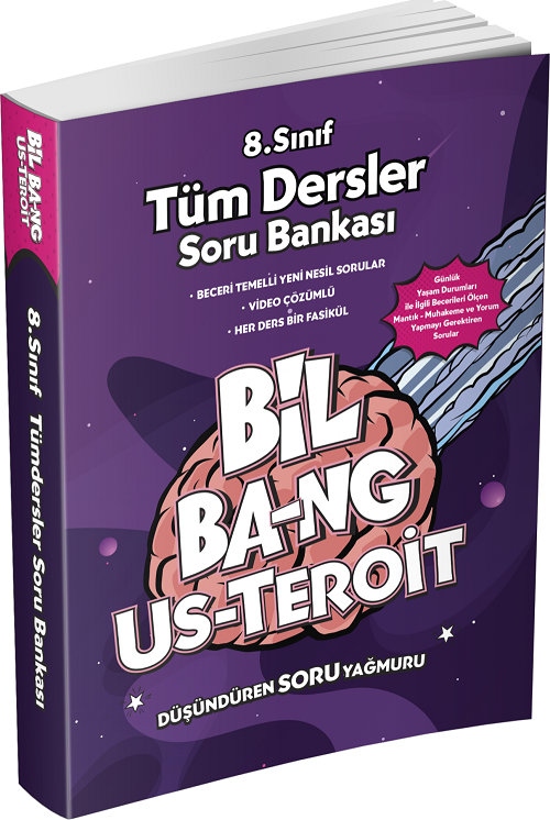 Ünlü 8. Sınıf Tüm Dersler Bil Bang Us Teroit Soru Bankası Ünlü Yayınları