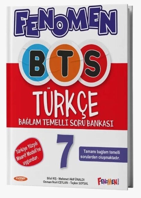 Fenomen Okul 7. Sınıf Türkçe BTS Maarif Modeli Soru Bankası Fenomen Okul Yayınları