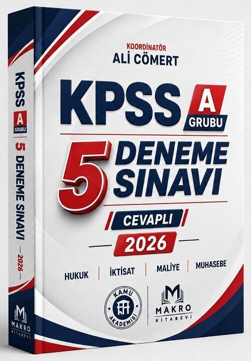 Makro Kitabevi 2026 KPSS A Grubu 5 Deneme - Ali Cömert Makro Kitabevi