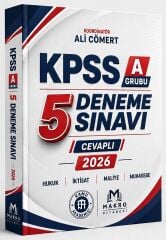 Makro Kitabevi 2026 KPSS A Grubu 5 Deneme - Ali Cömert Makro Kitabevi