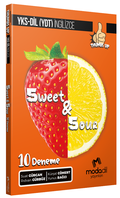 Modadil YKSDİL İngilizce THUMBS UP Sweet and Sour 10 Deneme Modadil Yayınları
