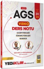 Yediiklim 2026 MEB-AGS Eğitim Bilimleri Gelişim Psikolojisi Öğrenme Psikolojisi ve Rehberlik Video Ders Notu - Bülent Tanık, Can Köni Yediiklim Yayınları