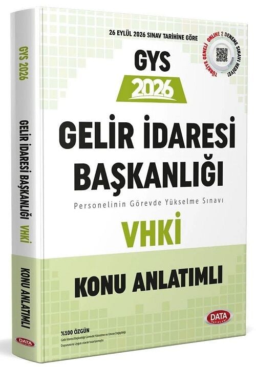 Data 2026 GYS GİB Gelir İdaresi Başkanlığı VHKİ Konu Anlatımı Görevde Yükselme Data Yayınları