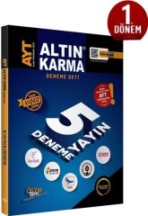 Altın Karma YKS AYT Tüm Dersler 1. Dönem 5 Deneme Video Çözümlü Altın Karma Yayınları