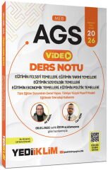 Yediiklim 2026 MEB-AGS Eğitim Bilimleri Eğitimin Felsefi Tarihi Sosyolojik Ekonomik Politik Temelleri Video Ders Notu - Ali Birol, Can Köni Yediiklim Yayınları