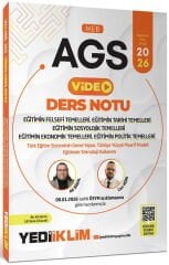 YENİ AGS - Yediiklim 2026 MEB-AGS Eğitim Bilimleri Eğitimin Felsefi Tarihi Sosyolojik Ekonomik Politik Temelleri Video Ders Notu - Ali Birol, Can Köni Yediiklim Yayınları