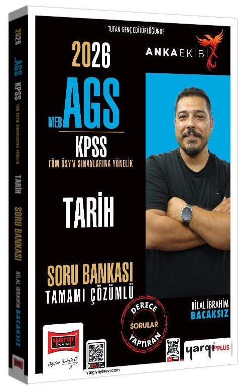Yargı 2026 KPSS MEB-AGS Tarih Soru Bankası Çözümlü Anka Ekibi - Bilal İbrahim Bacaksız Yargı Yayınları