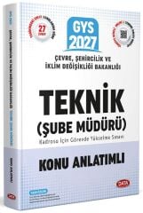 Data 2027 GYS Çevre Şehircilik İklim Değişikliği Bakanlığı Teknik Şube Müdürü Konu Anlatımlı Görevde Yükselme Data Yayınları