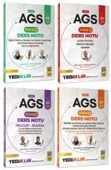 YENİ AGS - Yediiklim 2026 MEB-AGS Eğitim Bilimleri + Mevzuat Video Ders Notu 4 lü Set Yediiklim Yayınları