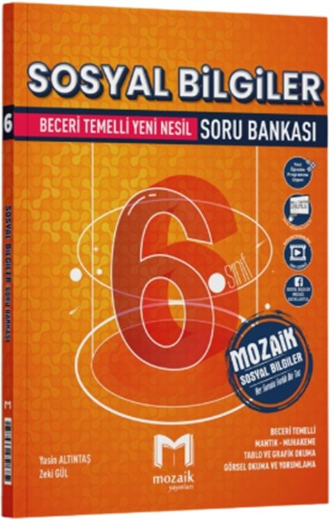 Mozaik 6. Sınıf Sosyal Bilgiler Soru Bankası Mozaik Yayınları