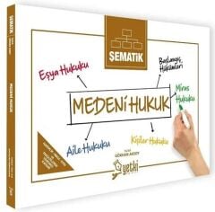 SÜPER FİYAT - Yetki 2024 Şematik Medeni Hukuk 7. Baskı - Gökhan Aksoy Yetki Yayıncılık