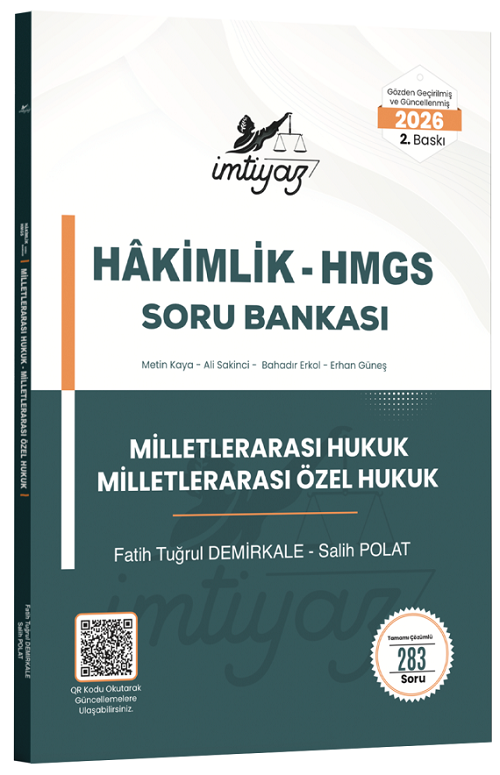İmtiyaz 2026 HMGS Hakimlik Milletlerarası Hukuk, Milletlerarası Özel Hukuk Soru Bankası 2. Baskı - Fatih Tuğrul Demirkale İmtiyaz Yayıncılık