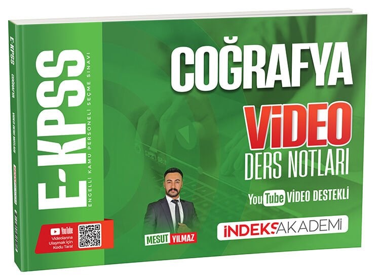 ÖN SİPARİŞ - İndeks Akademi 2026 EKPSS Coğrafya Video Ders Notları - Mesut Yılmaz İndeks Akademi Yayıncılık