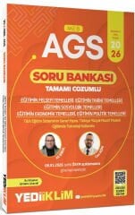 YENİ AGS - Yediiklim 2026 MEB-AGS Eğitim Bilimleri Eğitimin Felsefi Tarihi Sosyolojik Ekonomik Politik Temelleri Soru Bankası Çözümlü - Ali Birol, Can Köni Yediiklim Yayınları