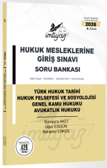 İmtiyaz 2026 HMGS Türk Hukuk Tarihi, Hukuk Felsefesi ve Sosyolojisi, Genel Kamu Hukuku, Avukatlık Hukuku Soru Bankası 4. Baskı - Sümeyra Akci Temsil Kitap Yayınları