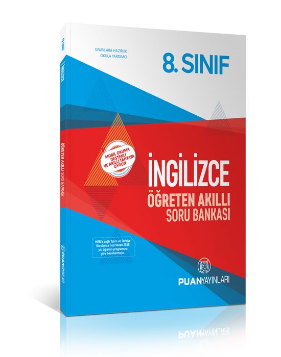 Puan 8. Sınıf İngilizce Öğreten Akıllı Soru Bankası Puan Yayınları
