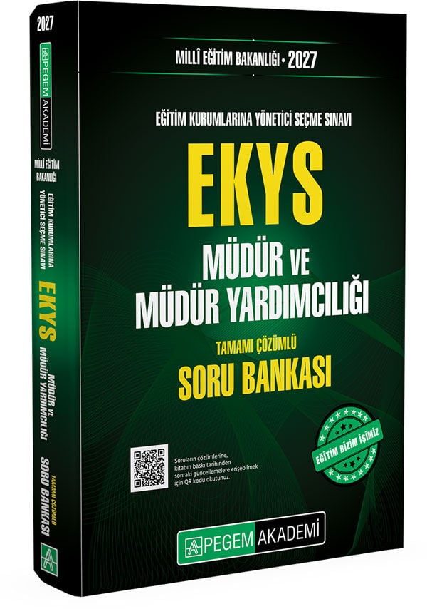 Pegem 2026 MEB EKYS Müdür ve Yardımcılığı Soru Bankası Çözümlü Pegem Akademi Yayınları