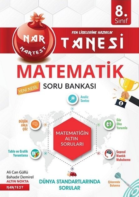 Nartest 8. Sınıf Matematik Nar Tanesi Soru Bankası Nartest Yayınları