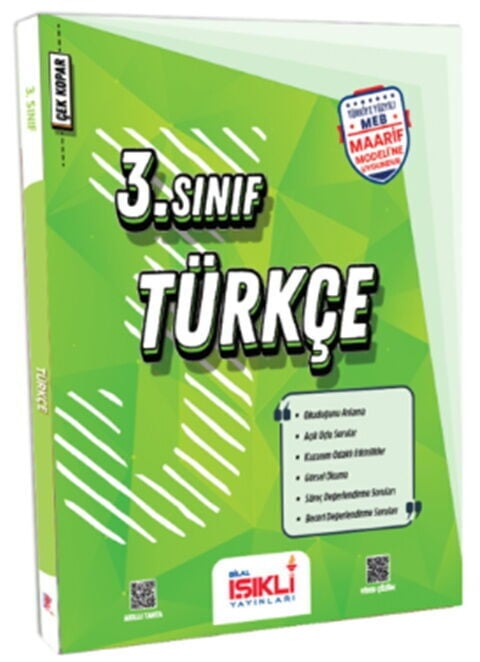 Bilal Işıklı 3. Sınıf Türkçe Maarif Modeli Soru Bankası Çözümlü Bilal Işıklı Yayınları