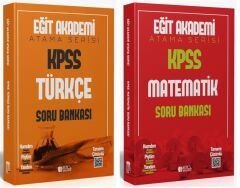 Eğit Akademi 2026 KPSS Türkçe + Matematik Atama Serisi Soru Bankası 2 li Set Eğit Akademi