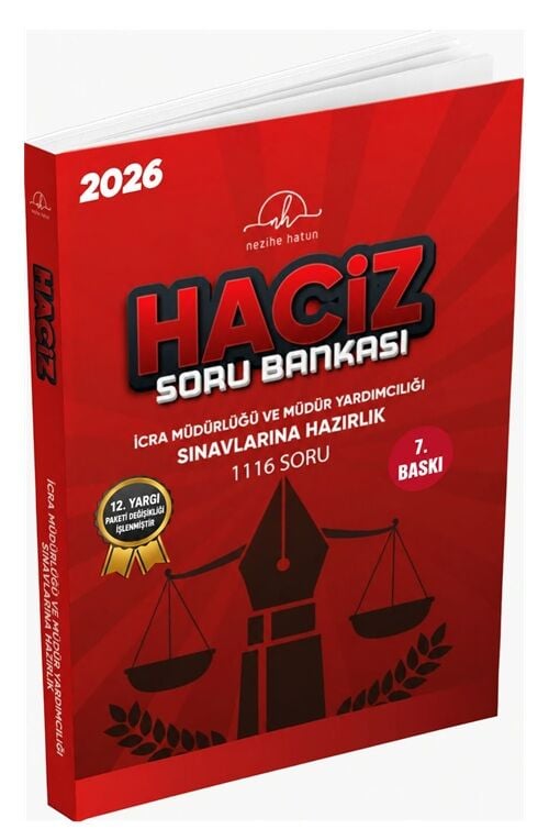 Nezihe Hatun 2026 İcra Müdürlüğü ve Yardımcılığı Sınavı Haciz Soru Bankası Nezihe Hatun