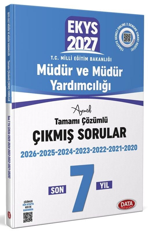 Data 2027 MEB EKYS Müdür ve Yardımcılığı Çıkmış Sorular Son 7 Yıl Çözümlü Data Yayınları
