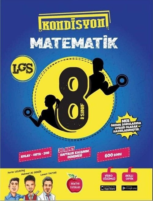 Newton 8. Sınıf LGS Matematik Kondisyon 30 Deneme Newton Yayınları