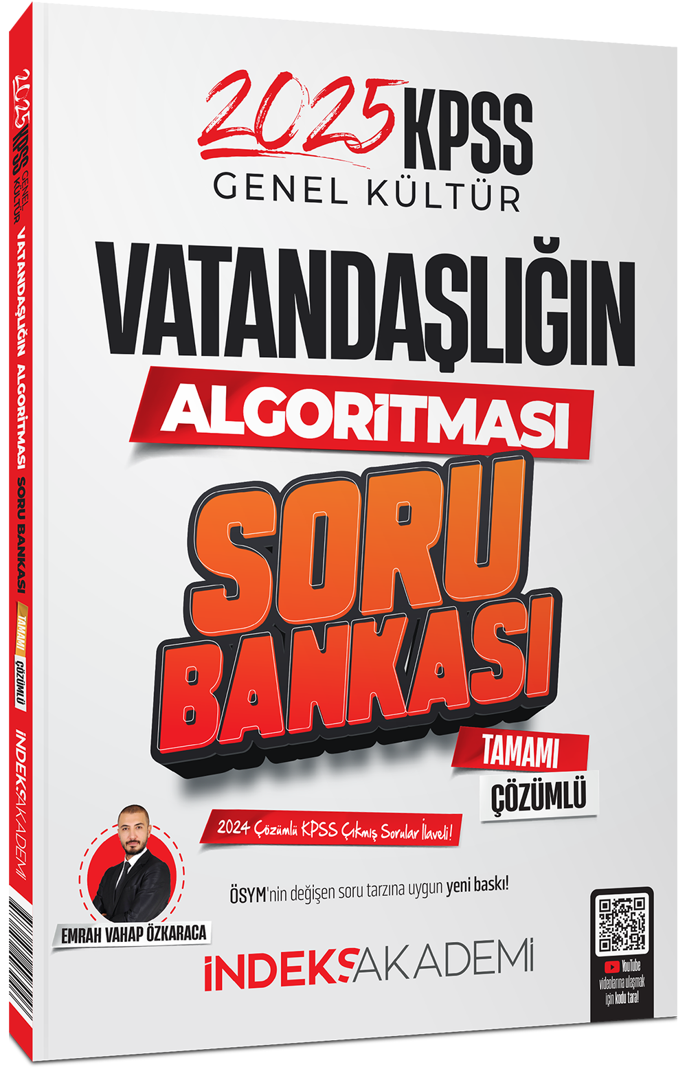 İndeks Akademi 2025 KPSS Vatandaşlık Vatandaşlığın Algoritması Soru Bankası Çözümlü - Emrah Vahap Özkaraca İndeks Akademi Yayıncılık