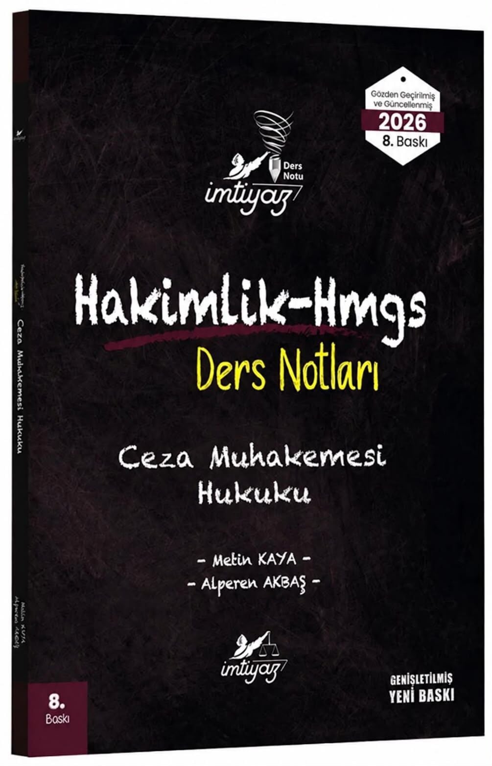 İmtiyaz 2026 HMGS Hakimlik Ceza Muhakemesi Hukuku Ders Notları 8. Baskı - Metin Kaya İmtiyaz Yayıncılık