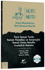 İmtiyaz 2026 HMGS Türk Hukuk Tarihi, Hukuk Felsefesi ve Sosyolojisi, Genel Kamu Hukuku, Avukatlık Hukuku Ders Notu 4. Baskı - Sümeyra Akci Temsil Kitap Yayınları