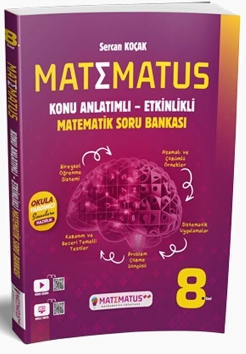 Matematus 8. Sınıf Matematik Konu Anlatımlı Etkinlikli Soru Bankası Matematus Yayınları