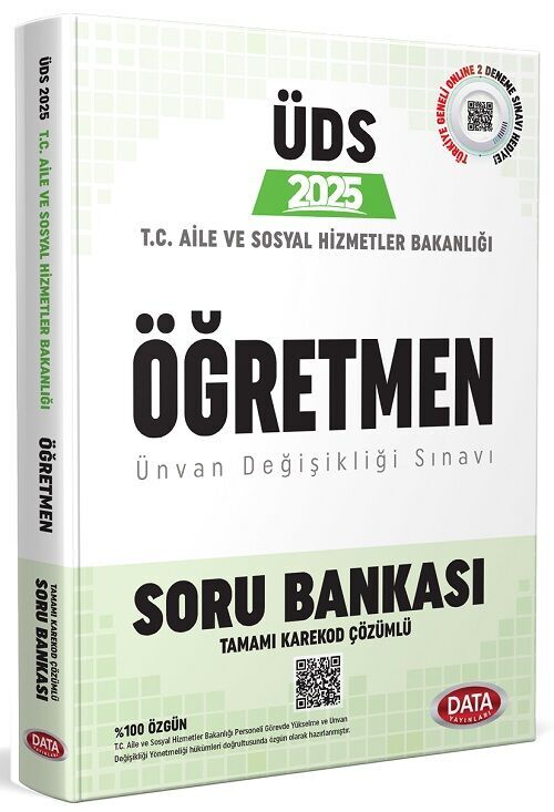 SÜPER FİYAT - Data 2025 GYS Aile ve Sosyal Hizmetler Bakanlığı Öğretmen Soru Bankası Çözümü Görevde Yükselme Data Yayınları