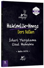 İmtiyaz 2026 HMGS Hakimlik İdari Yargılama Usul Hukuku Ders Notları 9. Baskı - Metin Kaya İmtiyaz Yayıncılık